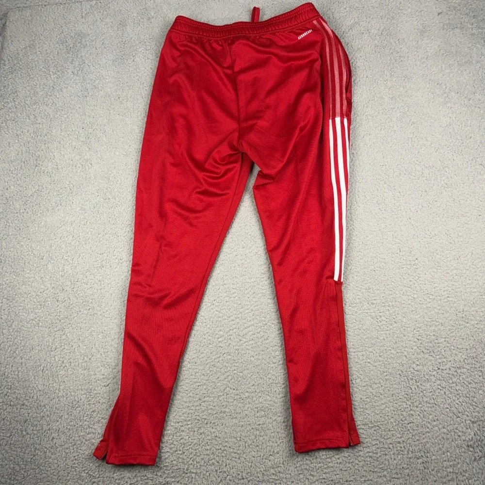 Adidas Tiro Track Pants Mens Medium Red White Aeroready Primegreen Soccer